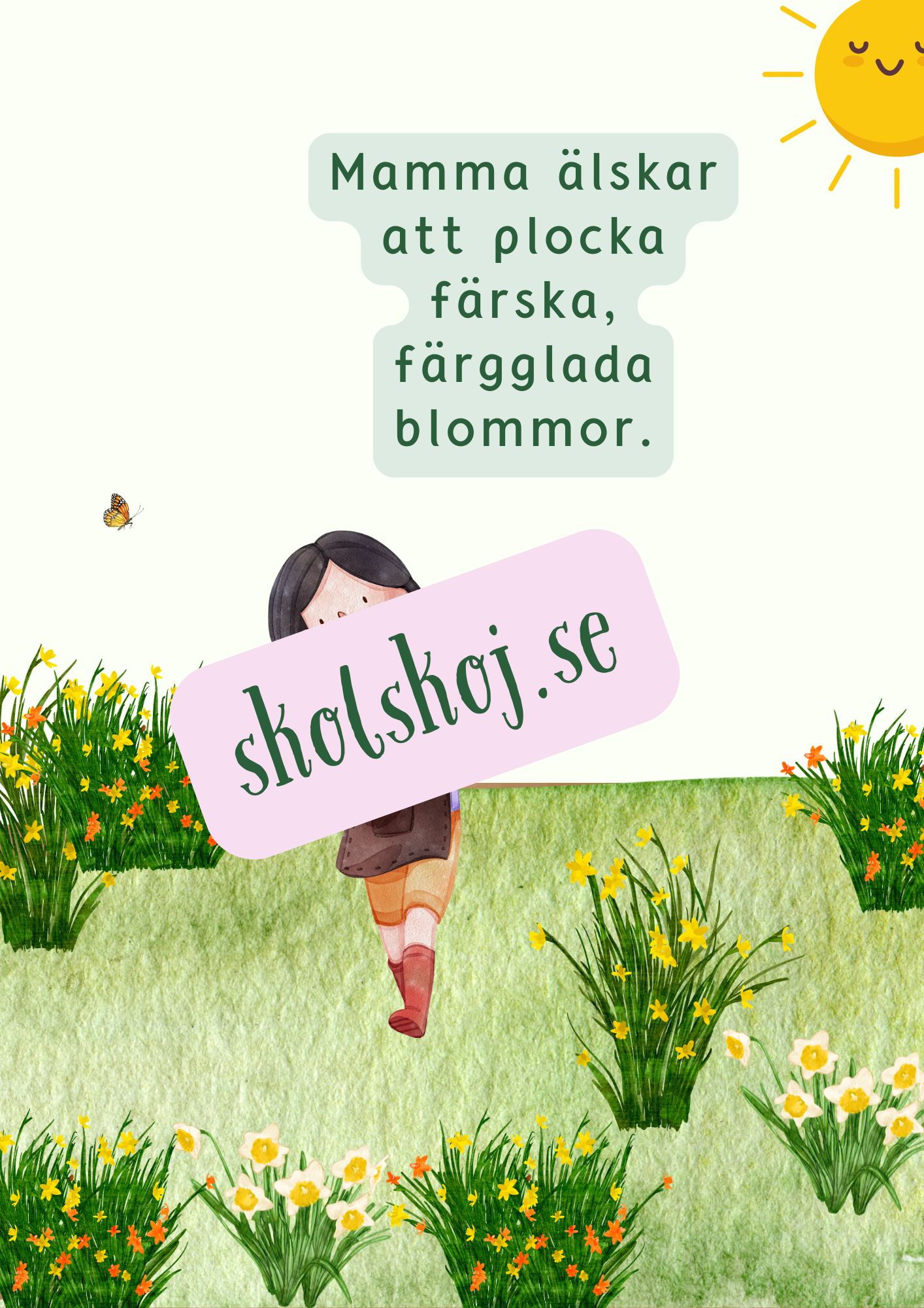 Vår trädgårdsäventyr - Läsförståelse + frågor