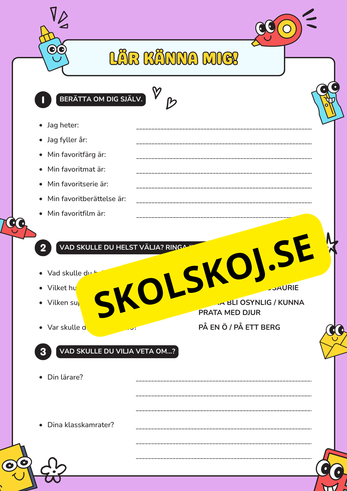 Lär känna mig