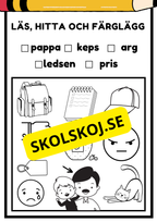 Läs, hitta och färglägg