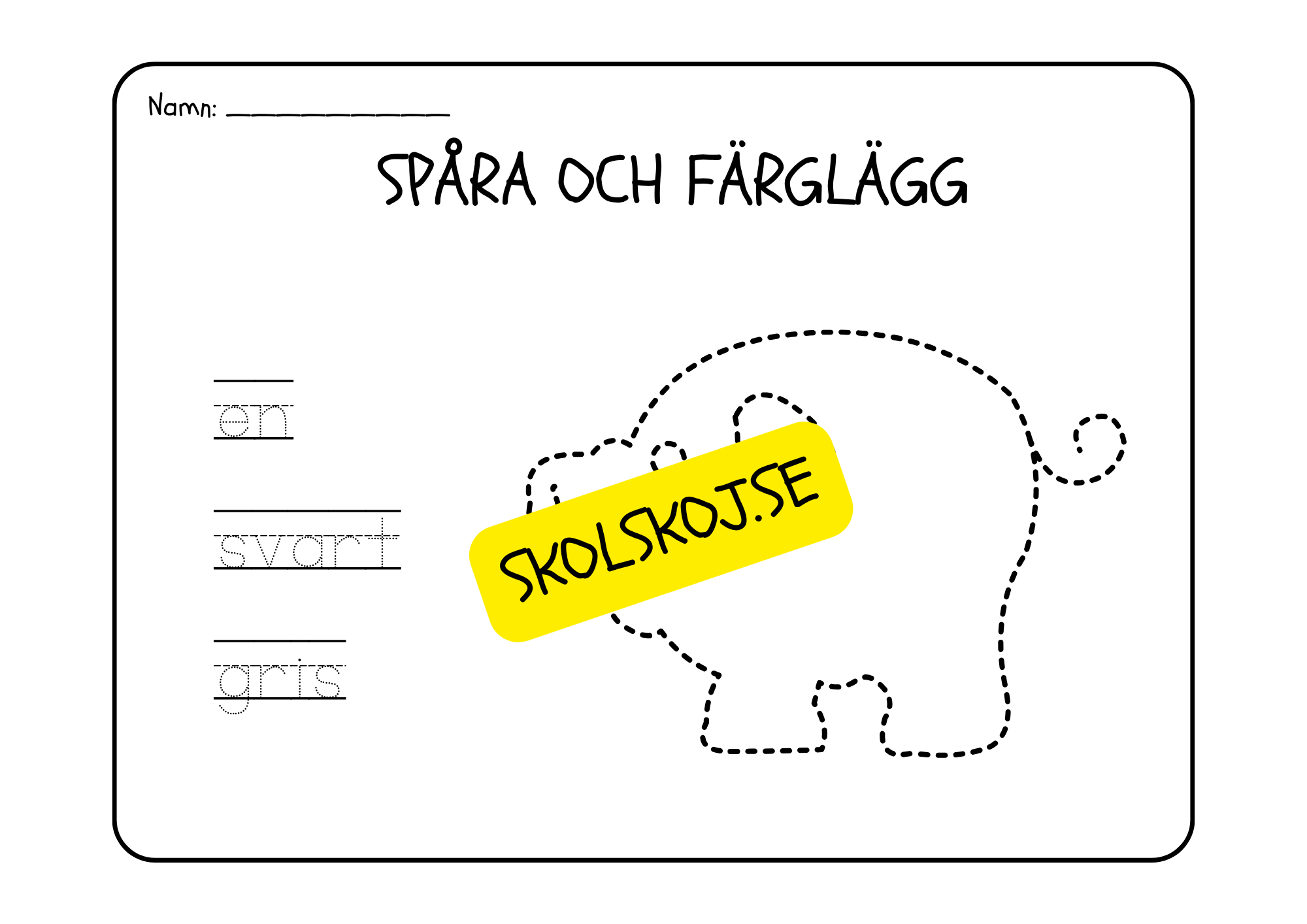 Läs, spåra och färglägg