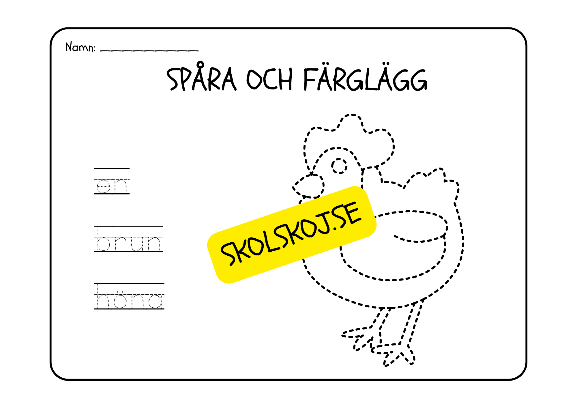 Läs, spåra och färglägg