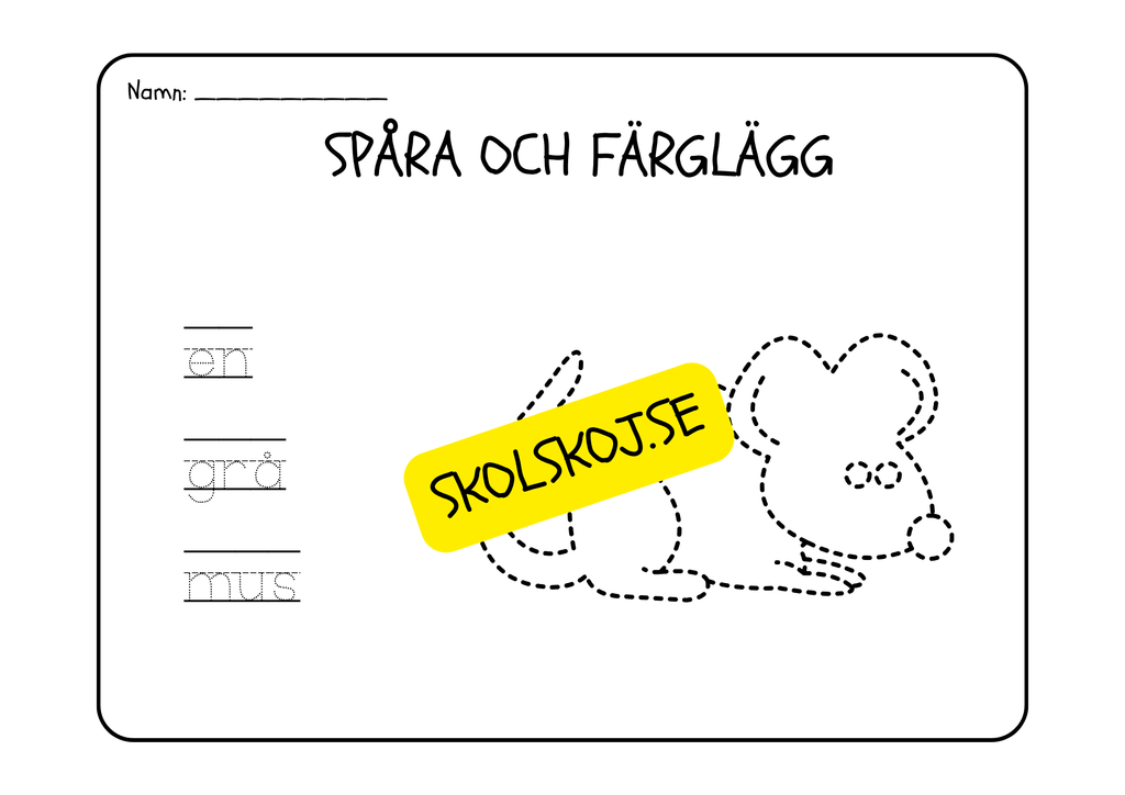 Läs, spåra och färglägg
