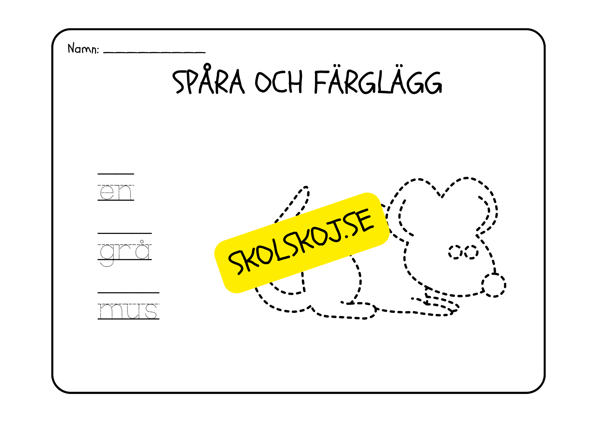 Läs, spåra och färglägg