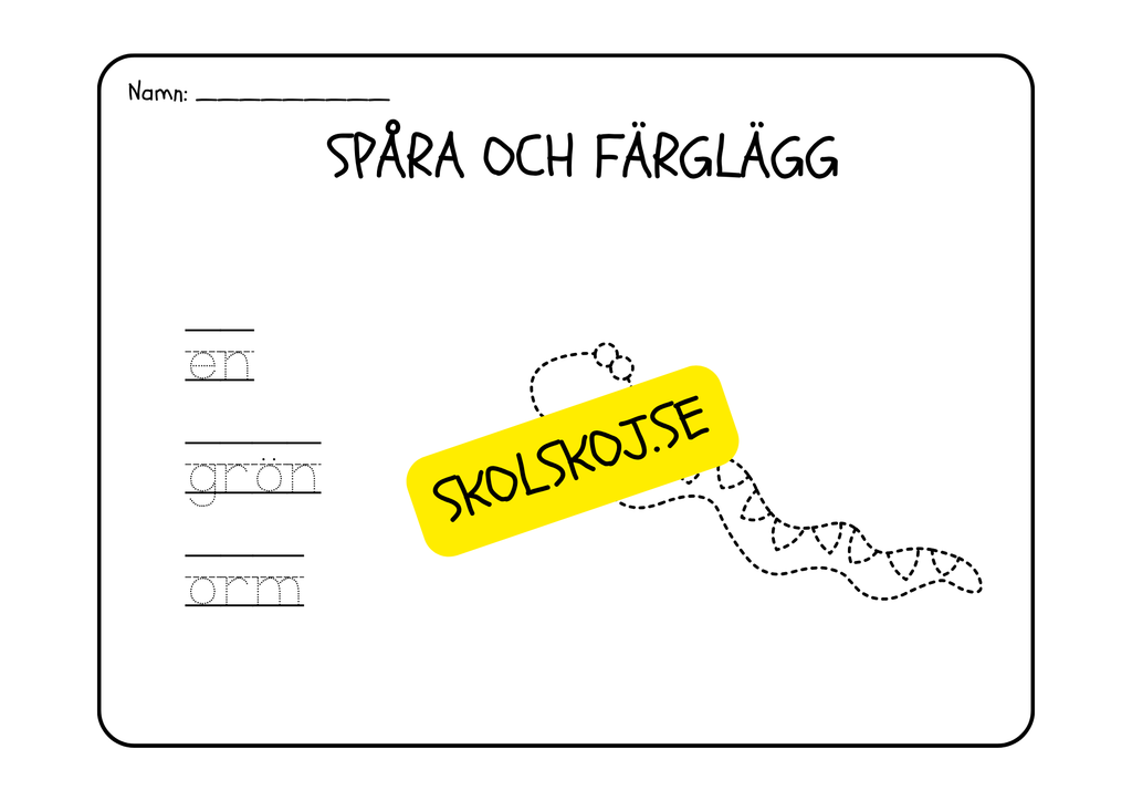 Läs, spåra och färglägg