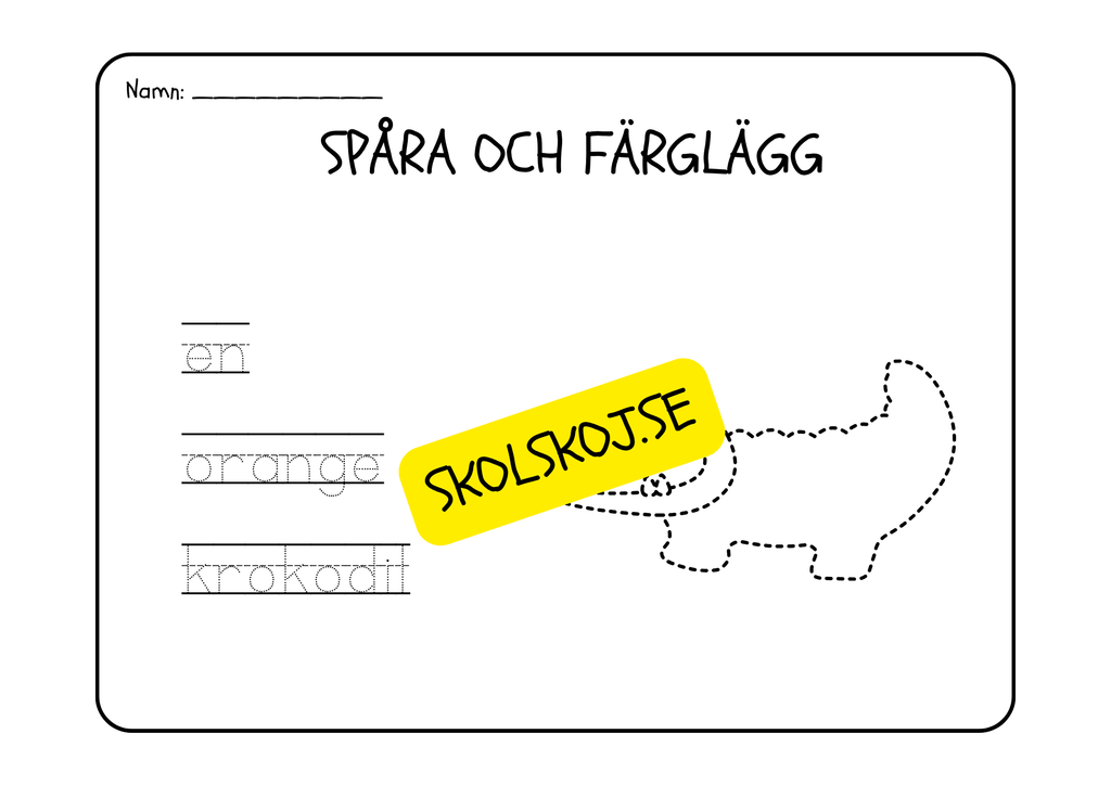 Läs, spåra och färglägg