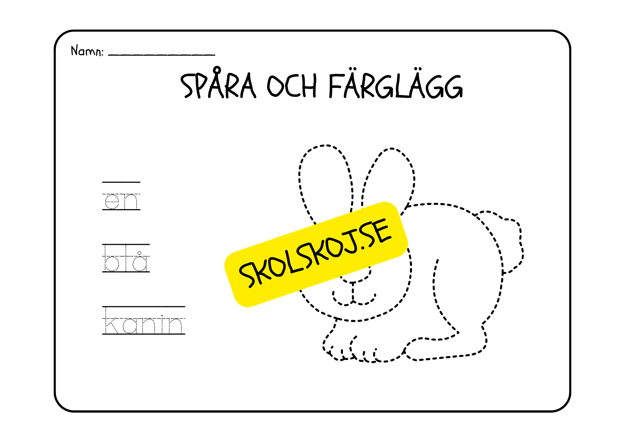 Läs, spåra och färglägg