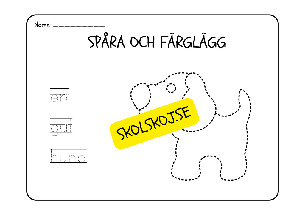 Läs, spåra och färglägg