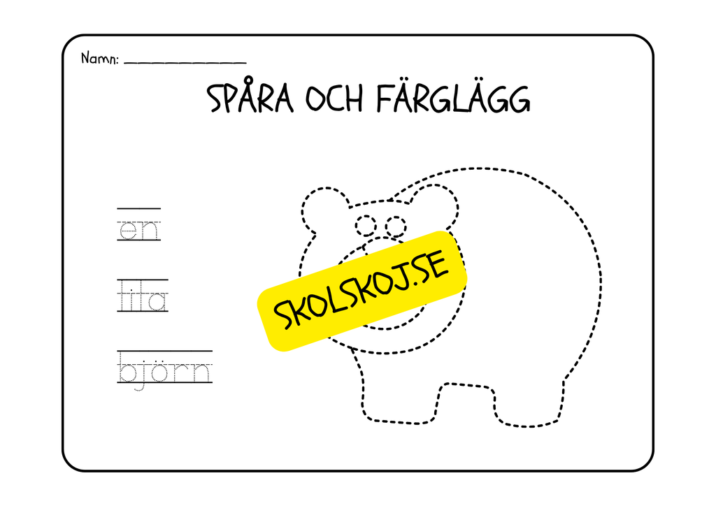 Läs, spåra och färglägg