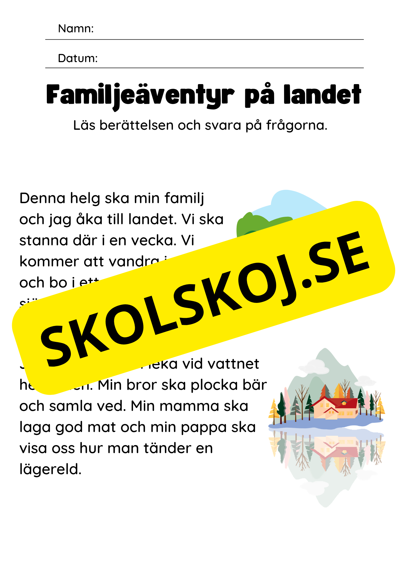 Läsförståelse - Enkel - Årskurs 2 - 3