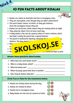 Läsförståelse - Engelska