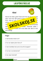 Läsförståelse - Frukter