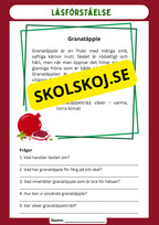 Läsförståelse - Frukter