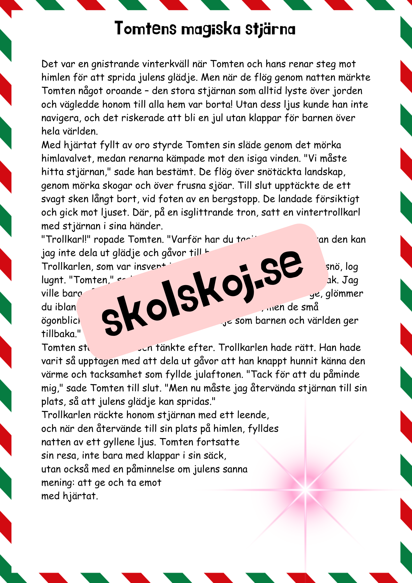 Läsförståelse - Jul (27 sidor)