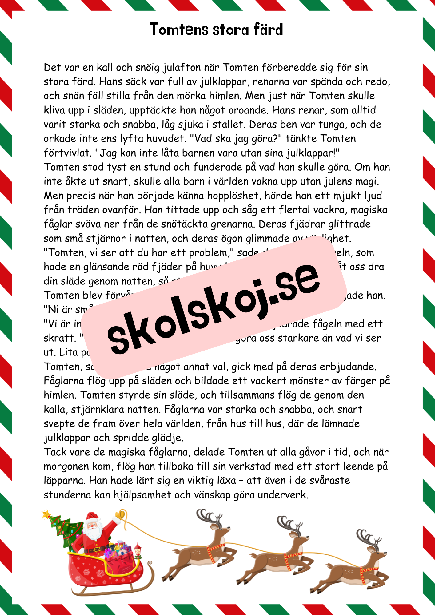 Läsförståelse - Jul (27 sidor)