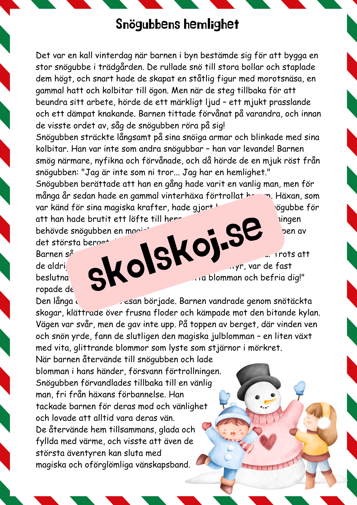 Läsförståelse - Jul (27 sidor)