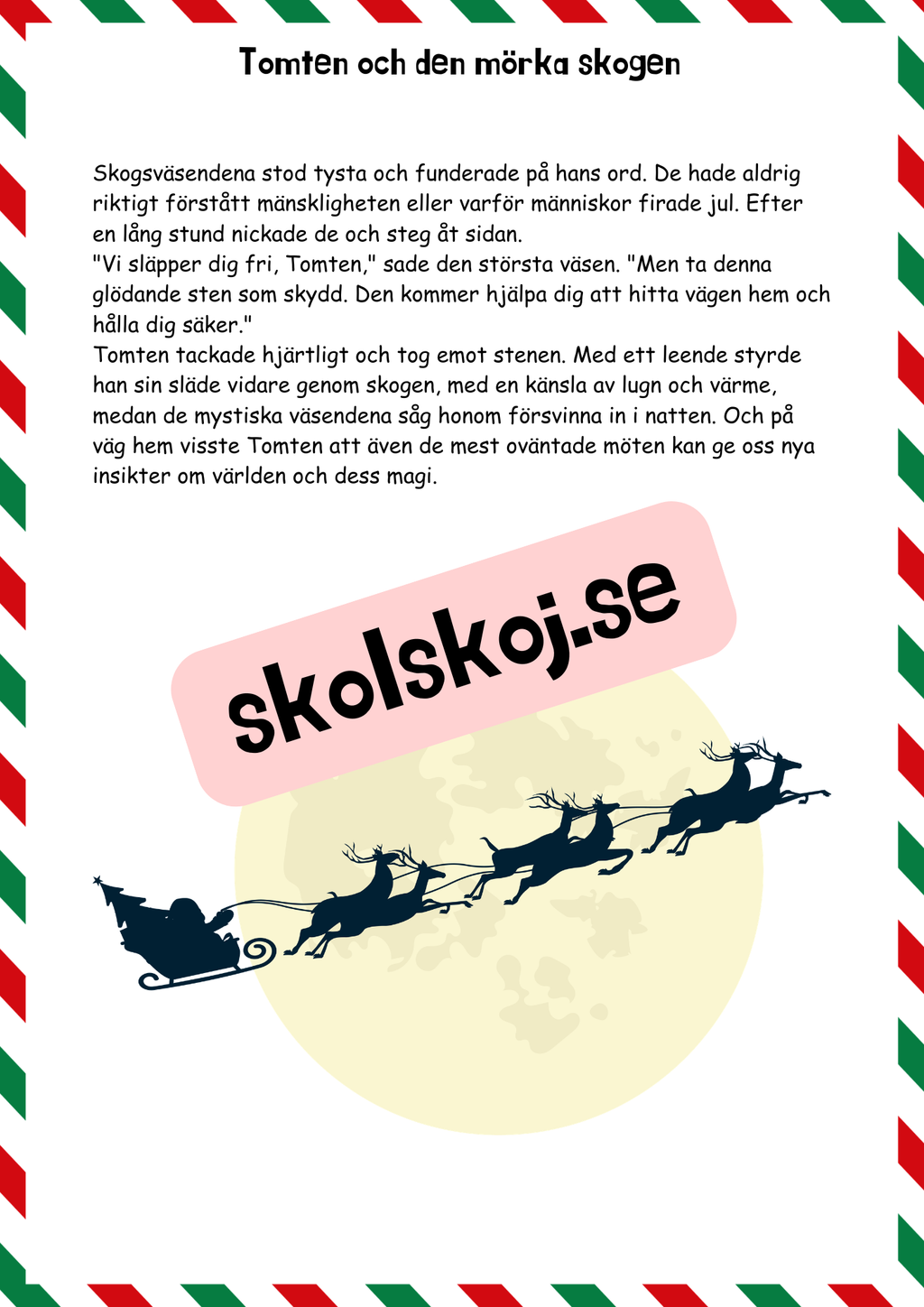 Läsförståelse - Jul (27 sidor)