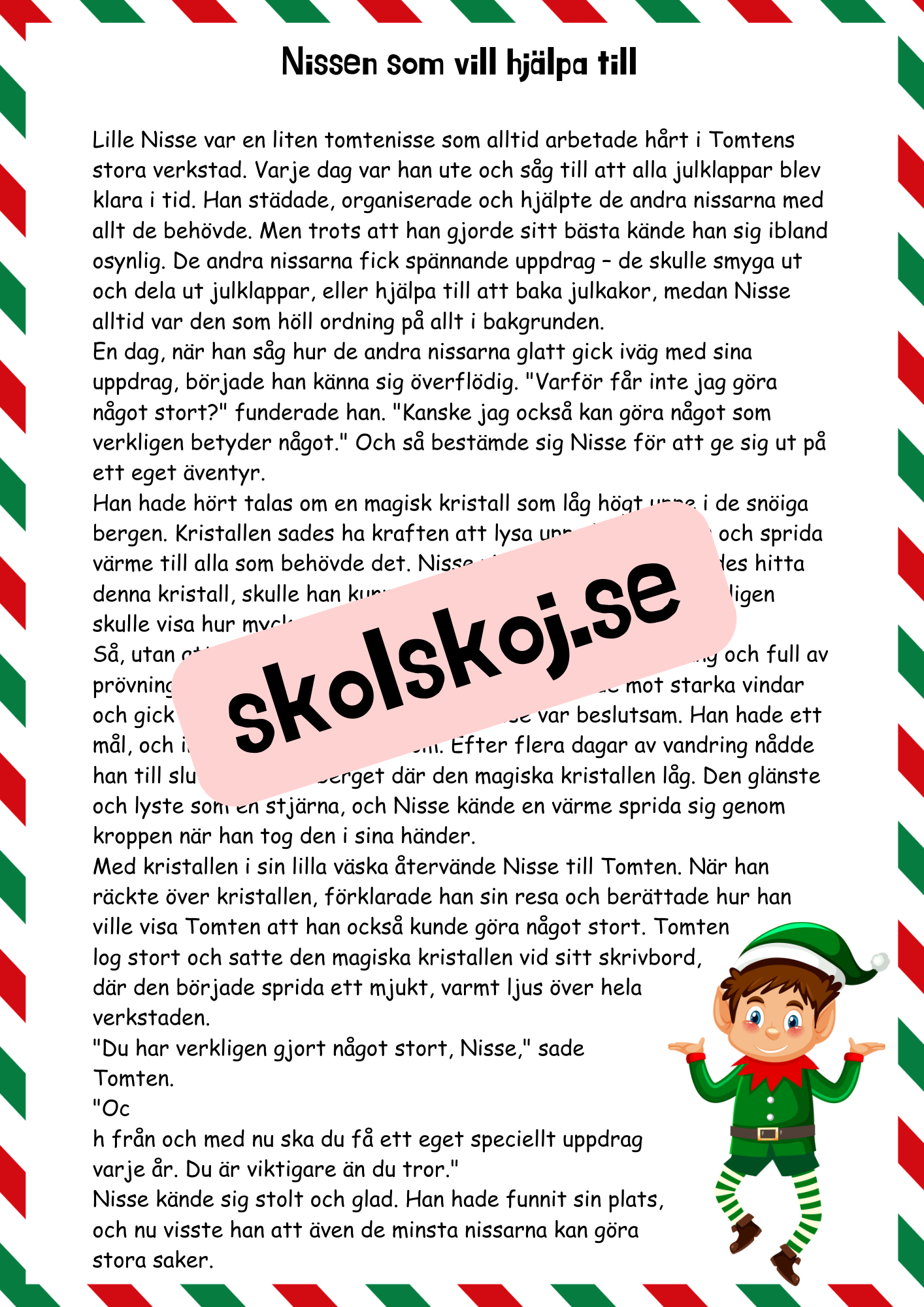 Läsförståelse - Jul (27 sidor)
