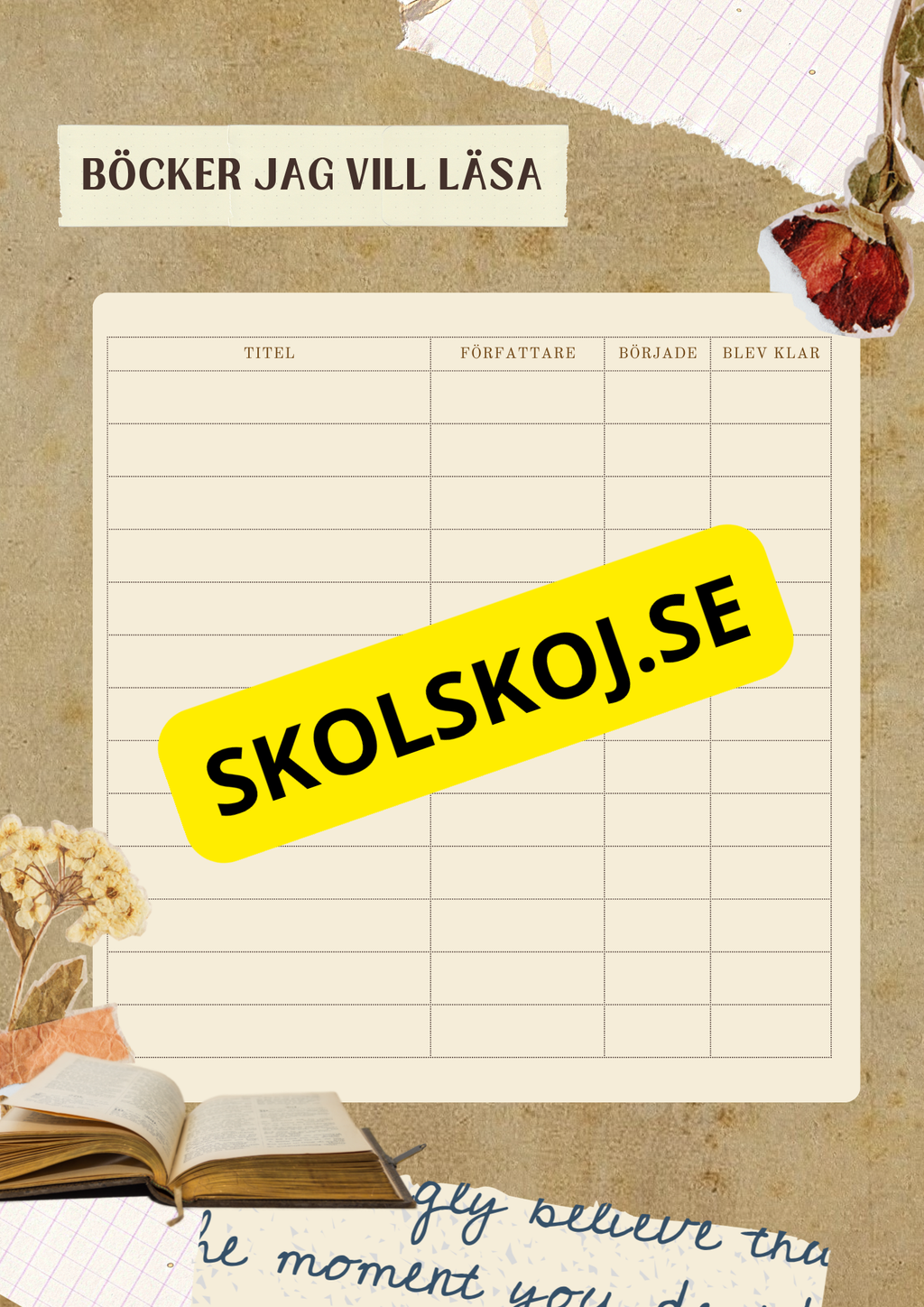 Läsjournal