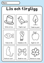 Läs och färglägg