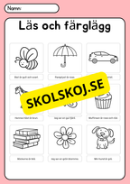 Läs och färglägg