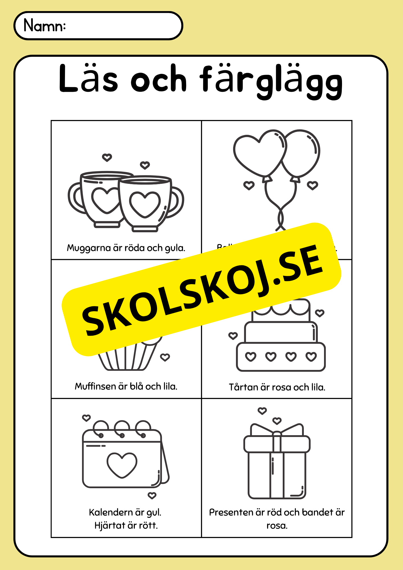 Läs och färglägg