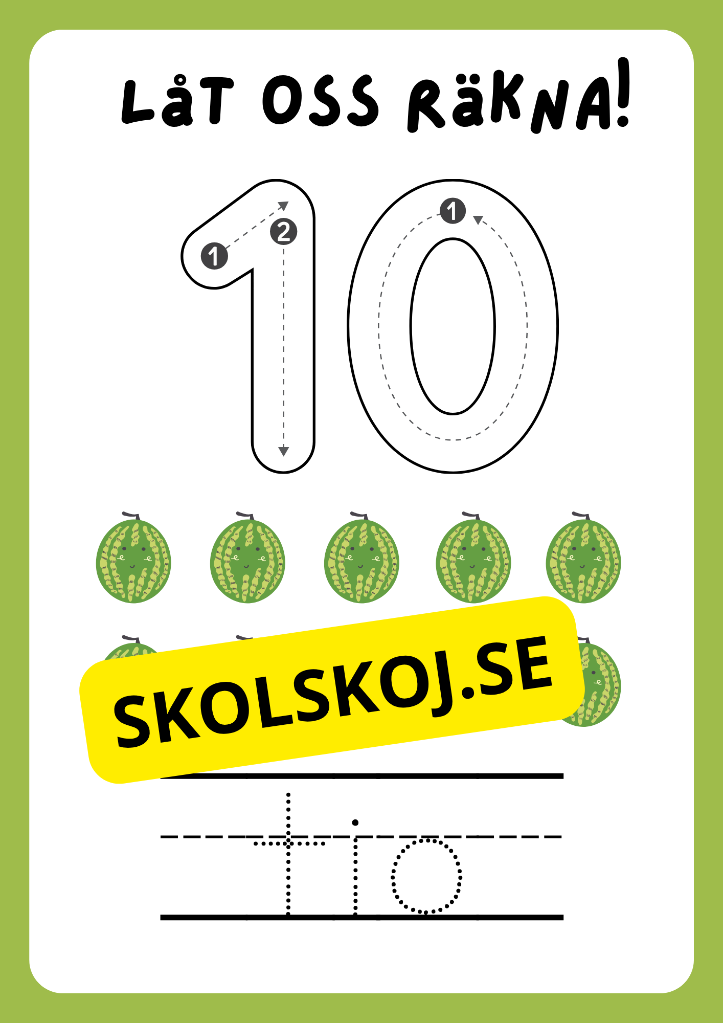 Låt oss räkna - 1 - 10