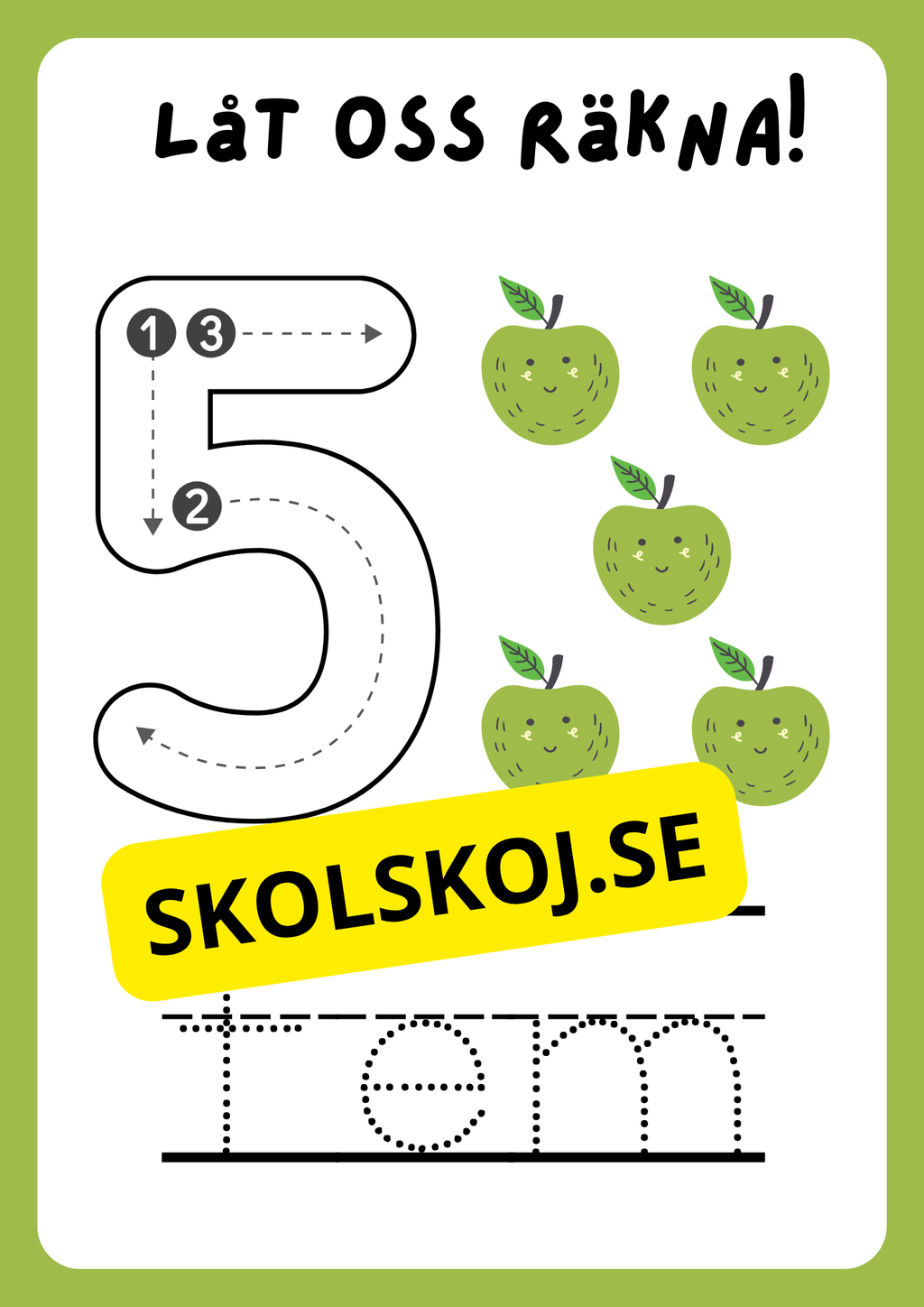 Låt oss räkna - 1 - 10