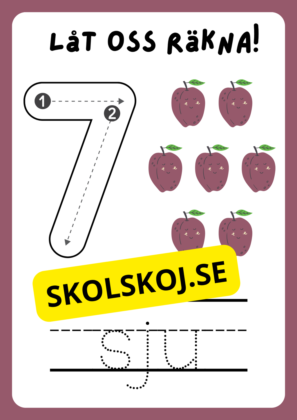 Låt oss räkna - 1 - 10
