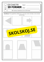 Lek med geometri: Uppgifter om rotation, spegling och translation - Åk 5 - 6