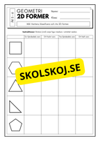 Lek med geometri: Uppgifter om rotation, spegling och translation - Åk 5 - 6
