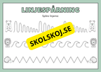 Träna finmotoriken - Spåra linjerna