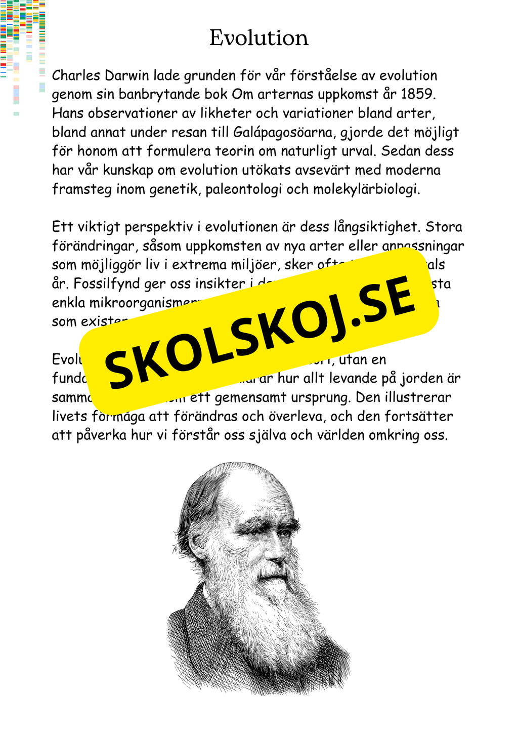 Livets utveckling - Årskurs 4 - 6