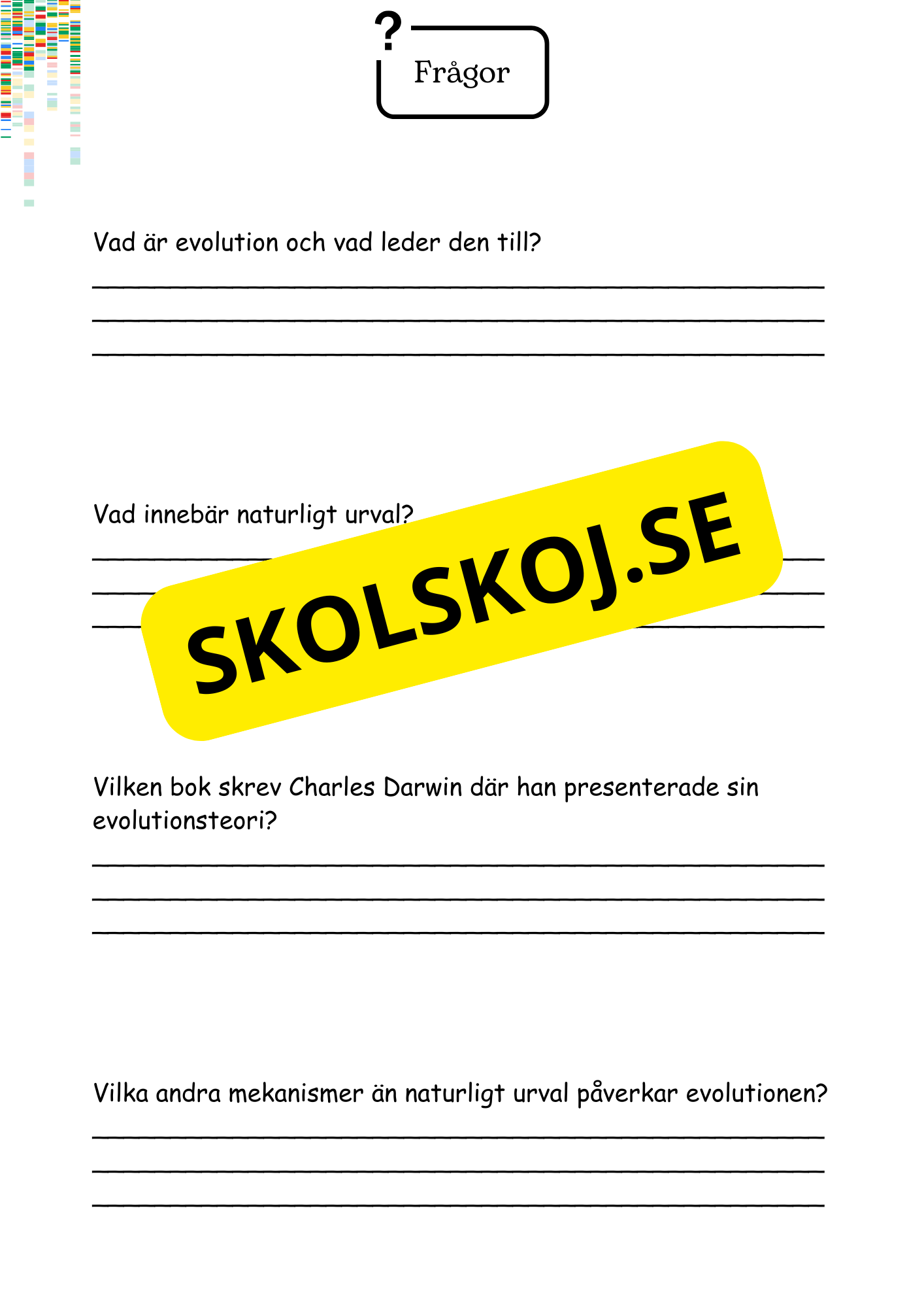 Livets utveckling - Årskurs 4 - 6