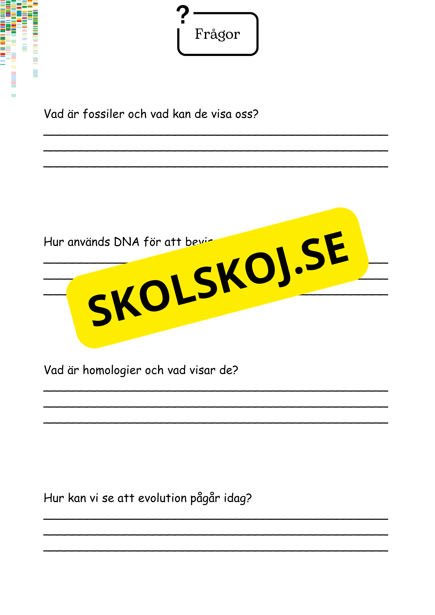 Livets utveckling - Årskurs 4 - 6