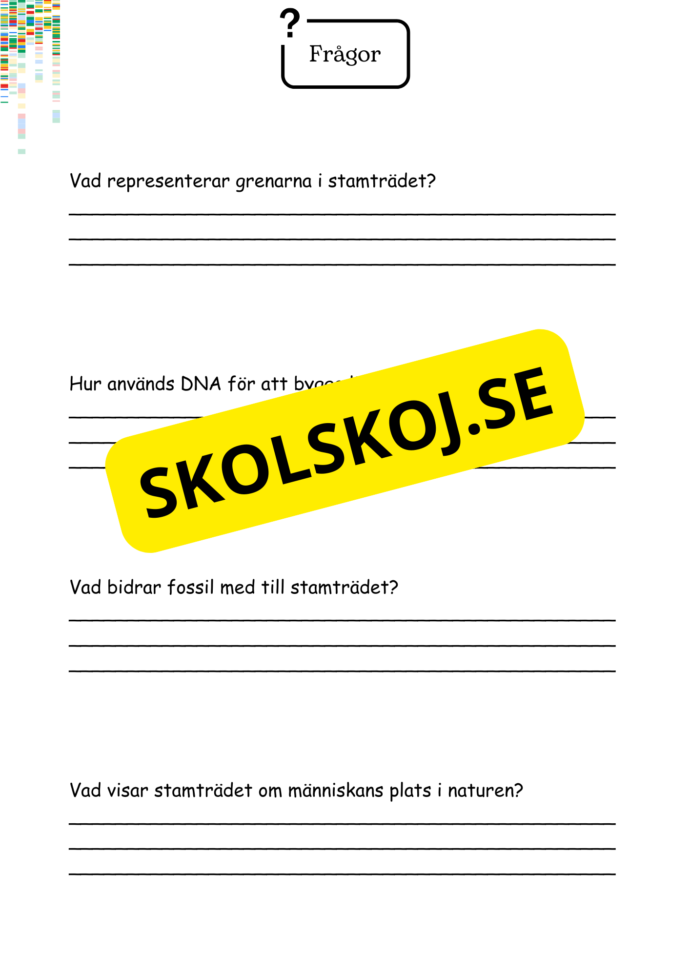 Livets utveckling - Årskurs 4 - 6