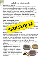 Livets utveckling - Årskurs 4 - 6