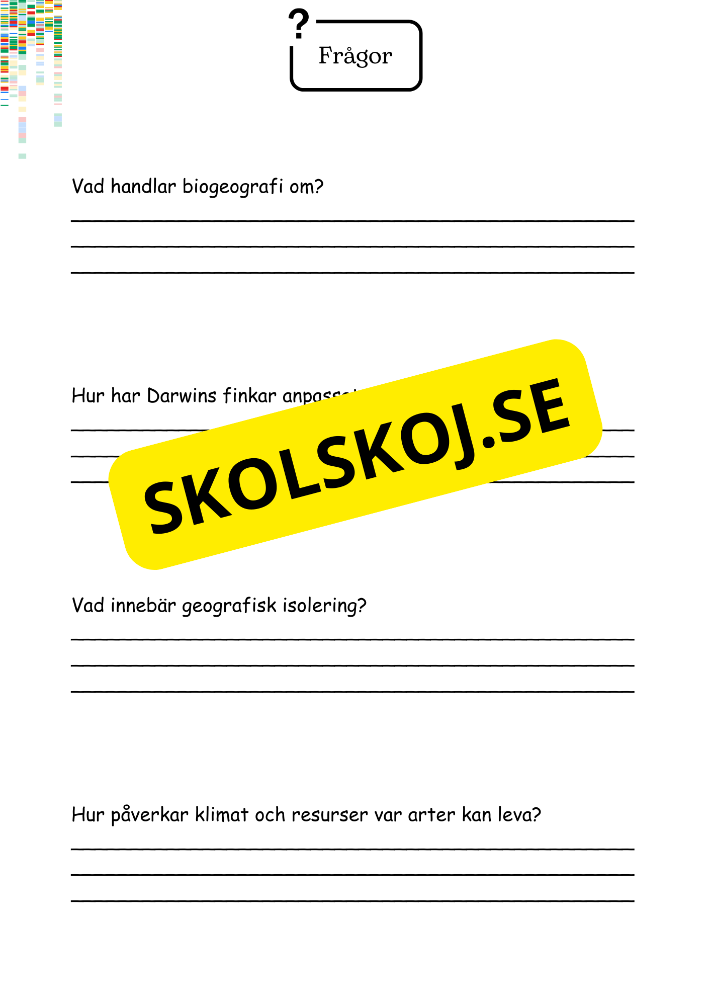 Livets utveckling - Årskurs 4 - 6