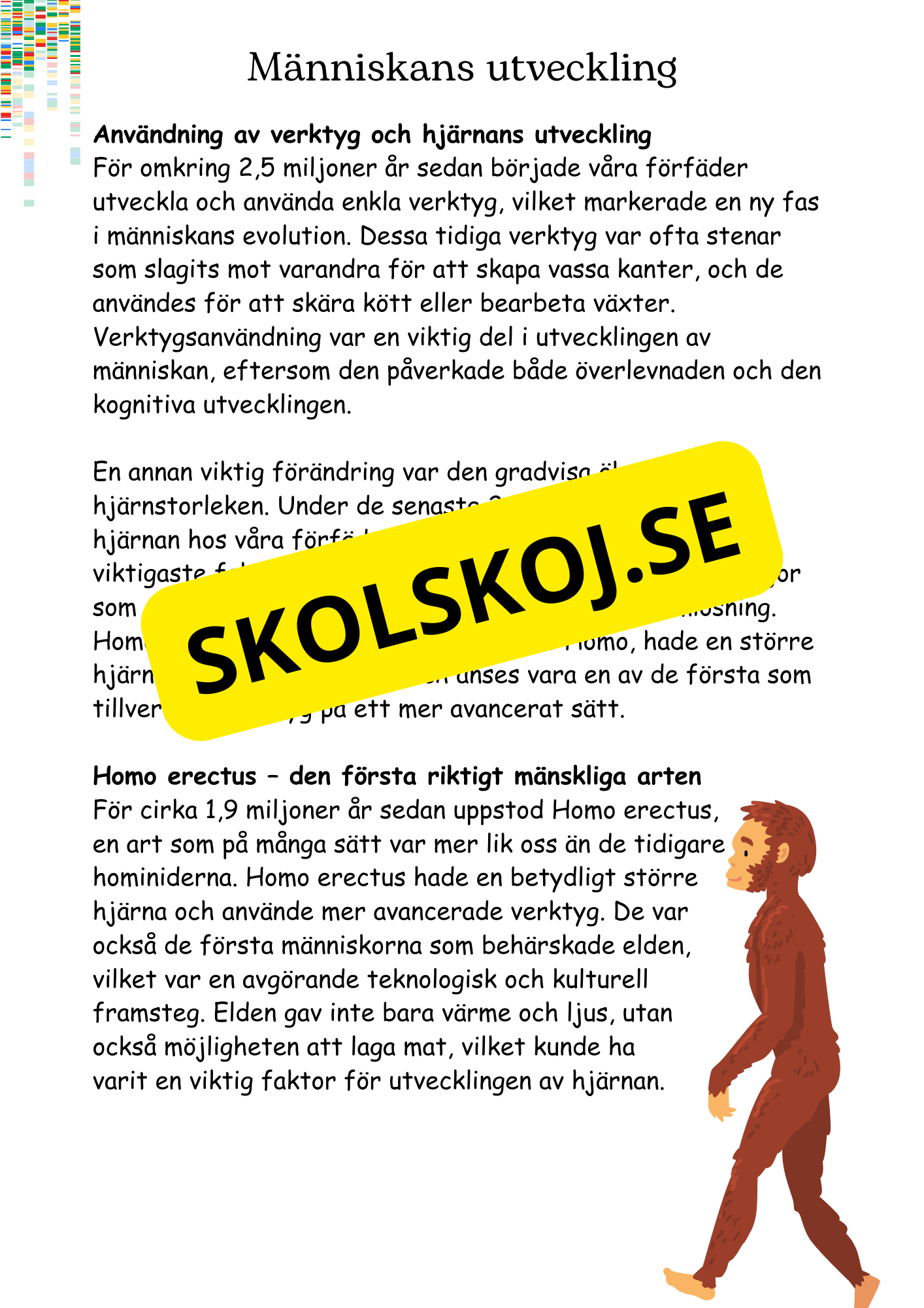 Livets utveckling - Årskurs 4 - 6
