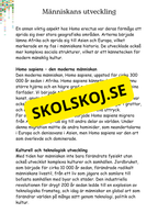 Livets utveckling - Årskurs 4 - 6
