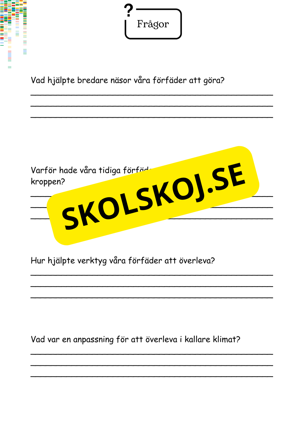 Livets utveckling - Årskurs 4 - 6