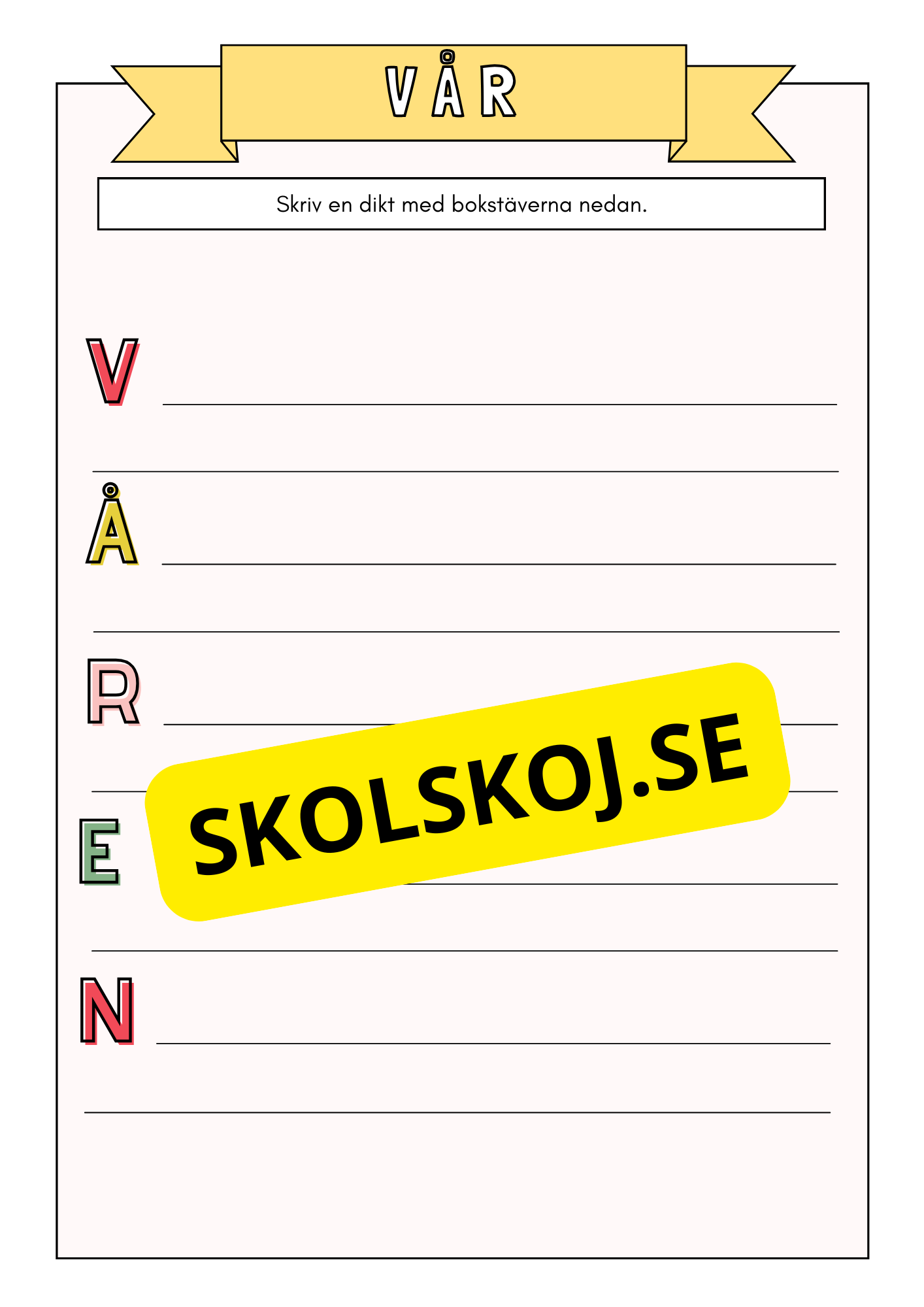 Ljuvlig vår - Blandade uppgifter
