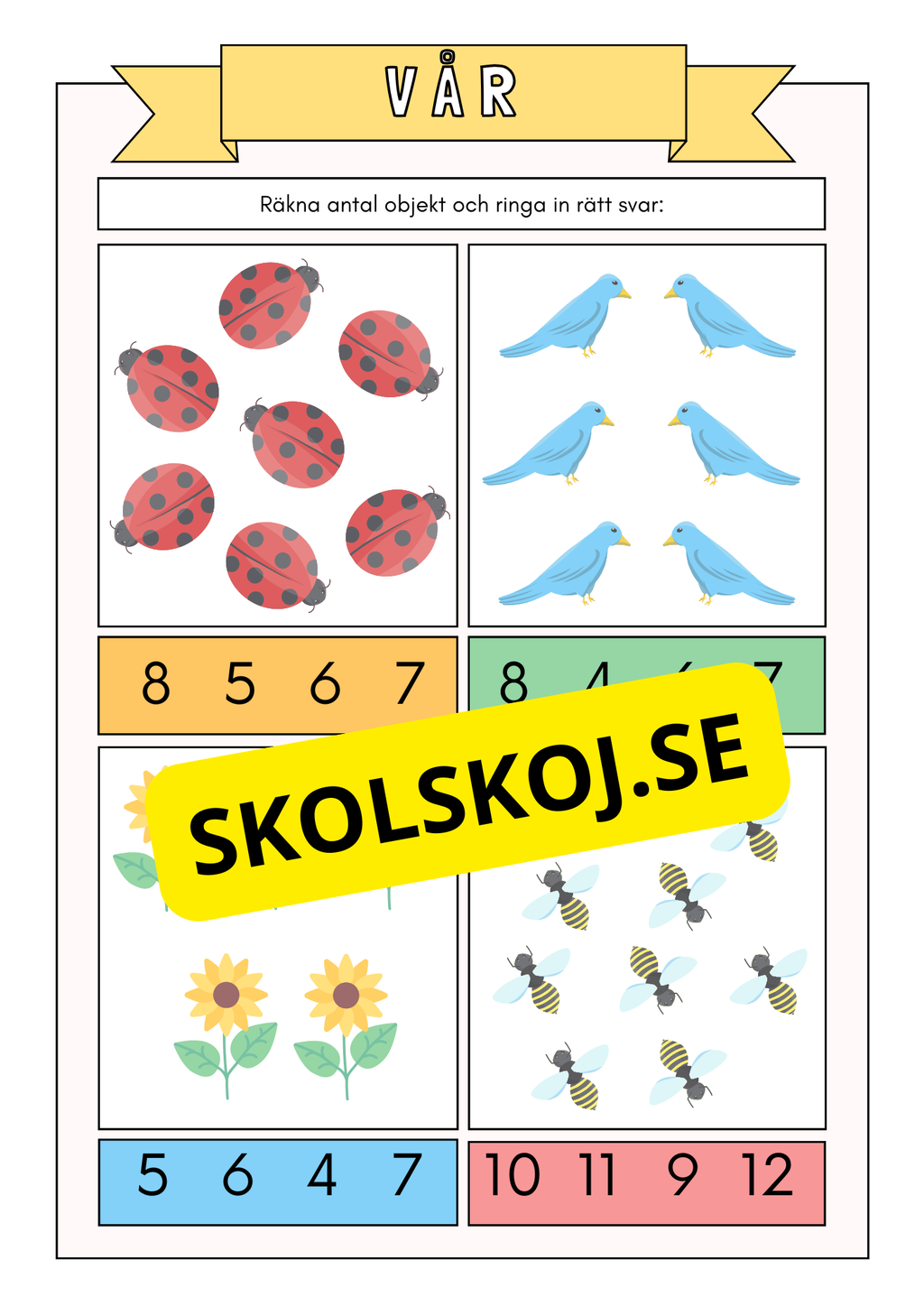 Ljuvlig vår - Blandade uppgifter