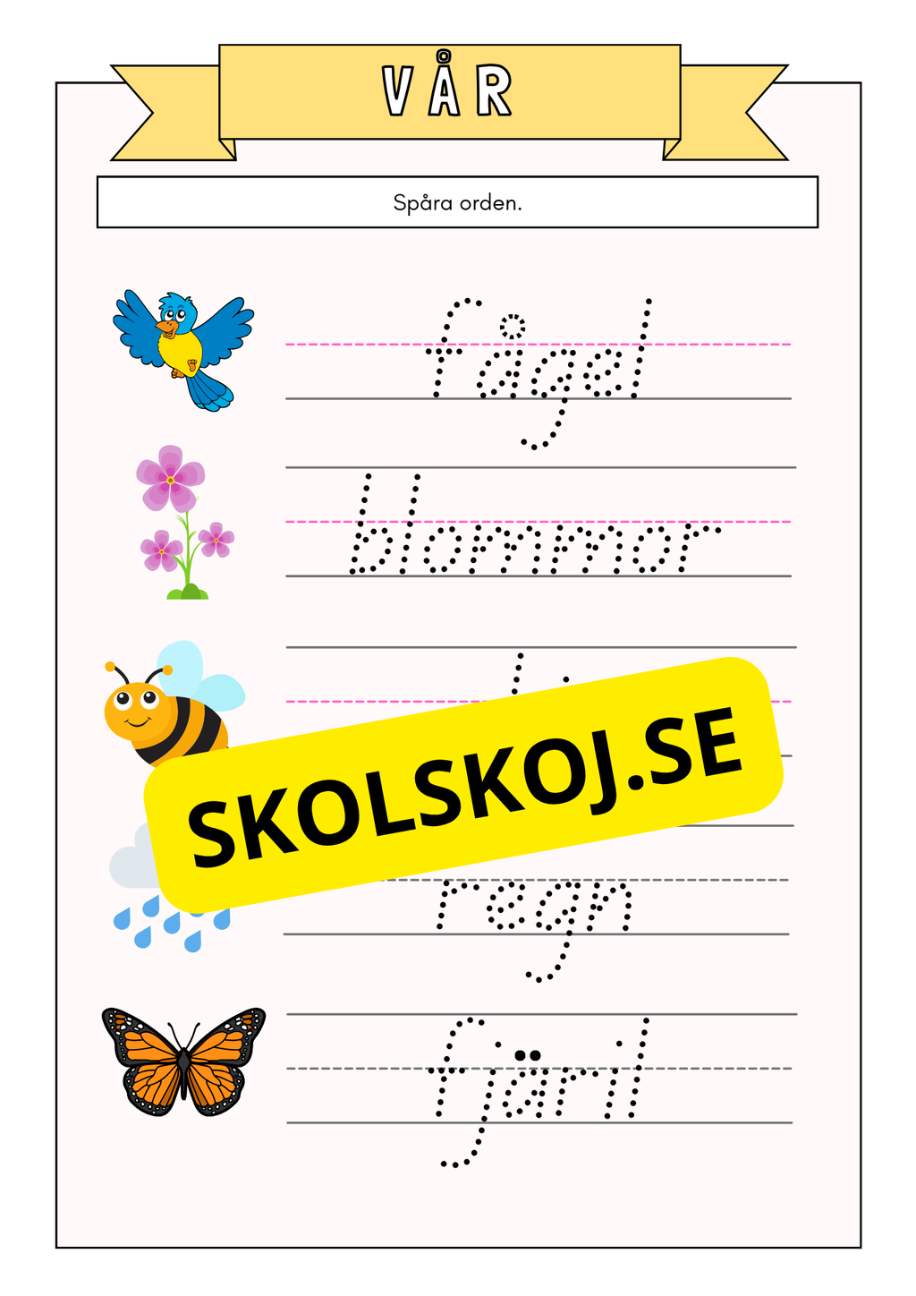 Ljuvlig vår - Blandade uppgifter