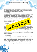 Luftens egenskaper och viktiga funktioner - åk 4 - 6