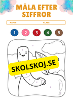 Måla efter siffror - Häfte