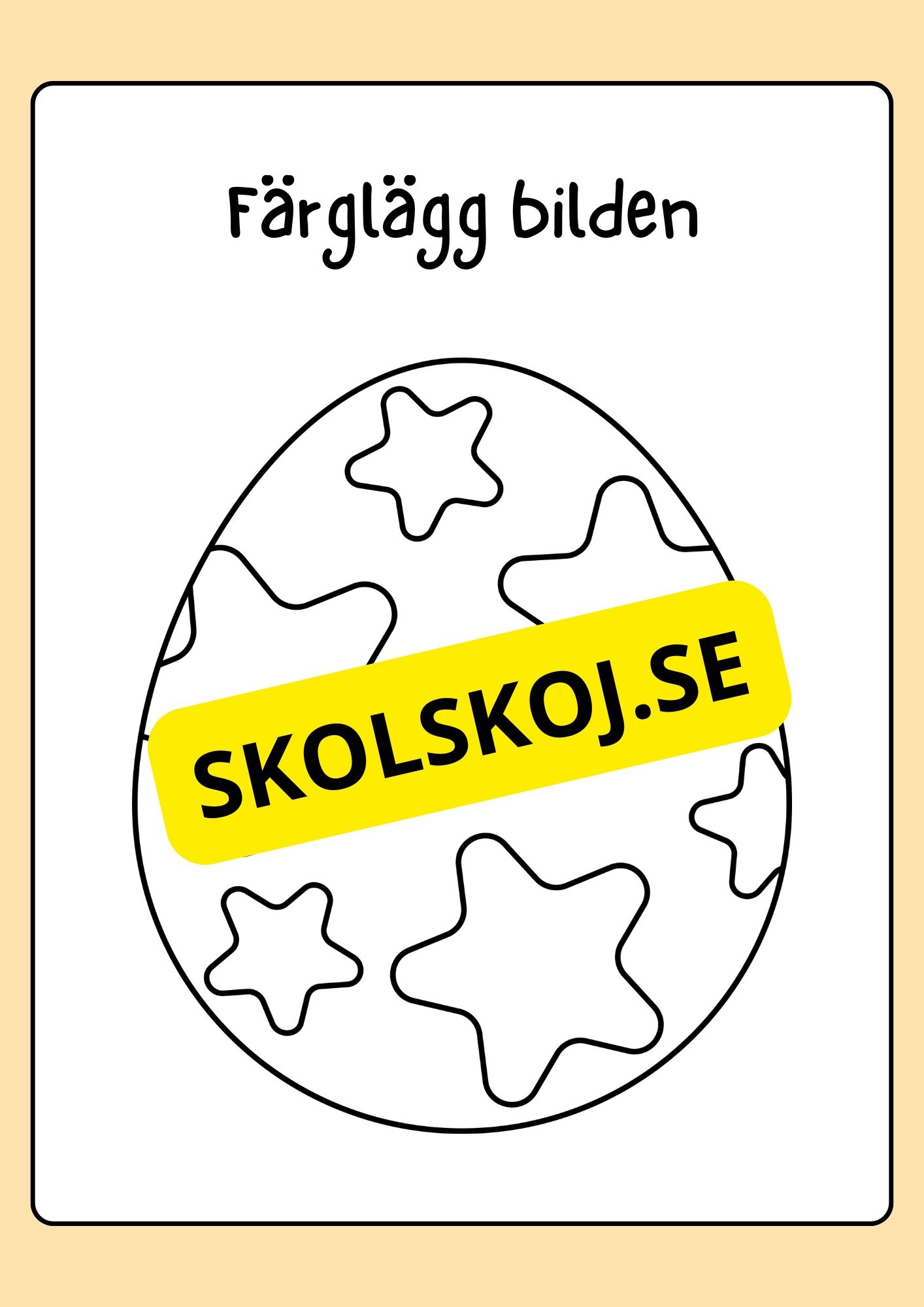 Målarbok - Påsk