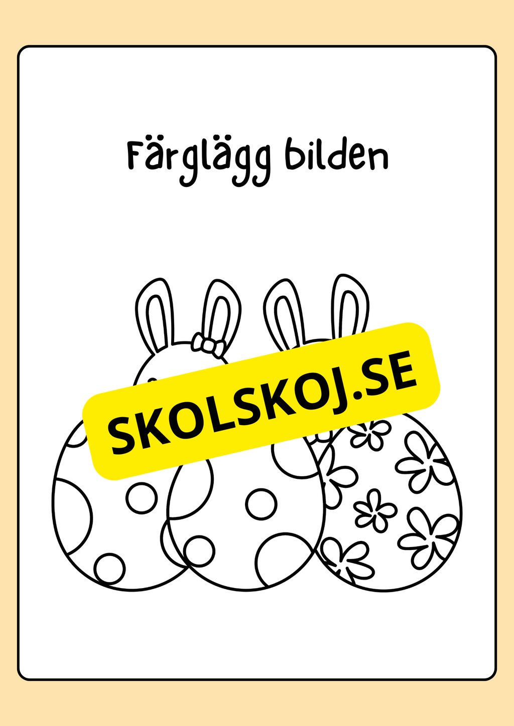 Målarbok - Påsk