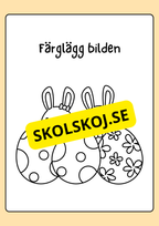 Målarbok - Påsk
