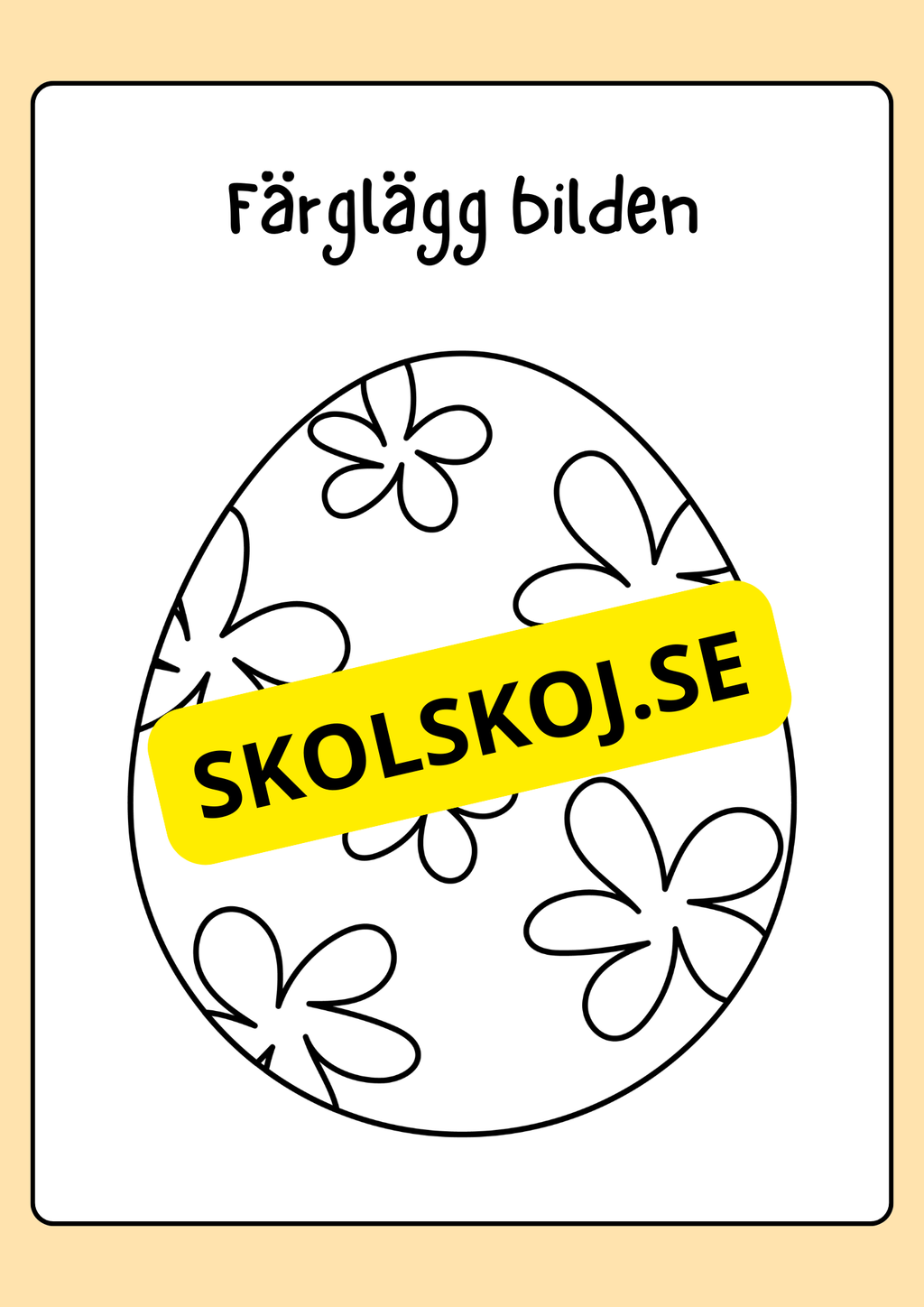 Målarbok - Påsk