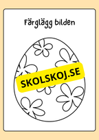 Målarbok - Påsk